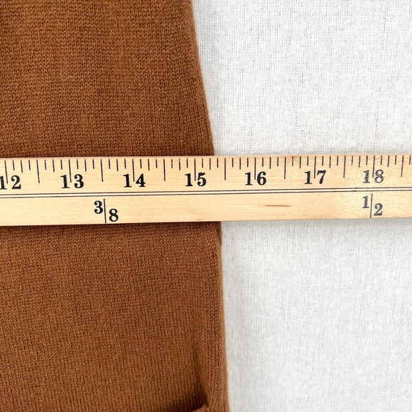 EVERLANE The Cashmere Jumpsuit Womens Small Brown Sleeveless Wide Strap Knit - Picture 14 of 16